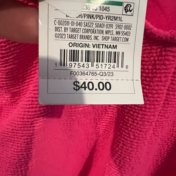 Shade & Shore Women's Square Neck Pucker High Leg hot Pink Swimsuit Size SM NWT - Picture 8 of 8